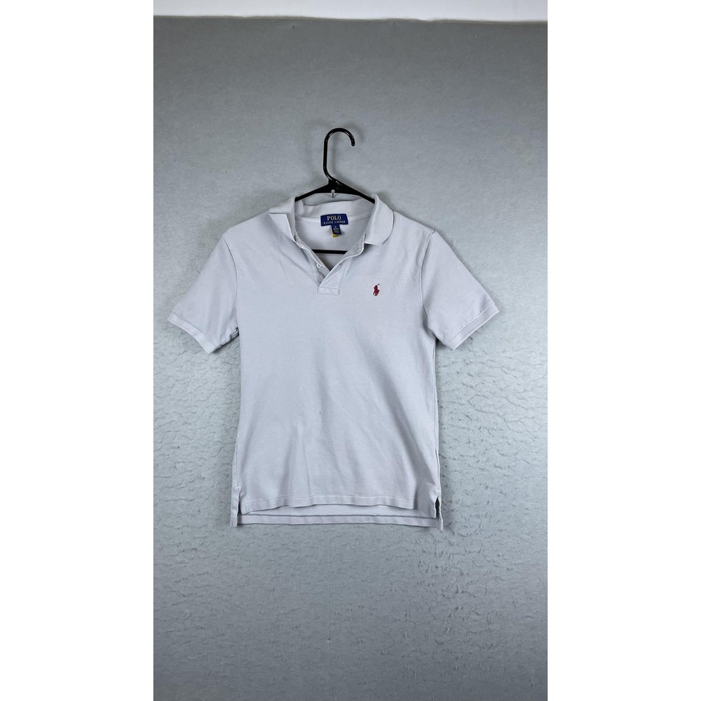 Polo Ralph Lauren Polo Shirt Boys‎ Medium 10-12 Gray Short Sleeve Pony Logo